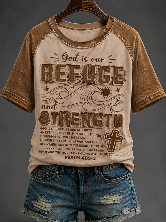 Women's Faith Round Neck Short Sleeve T-shirt