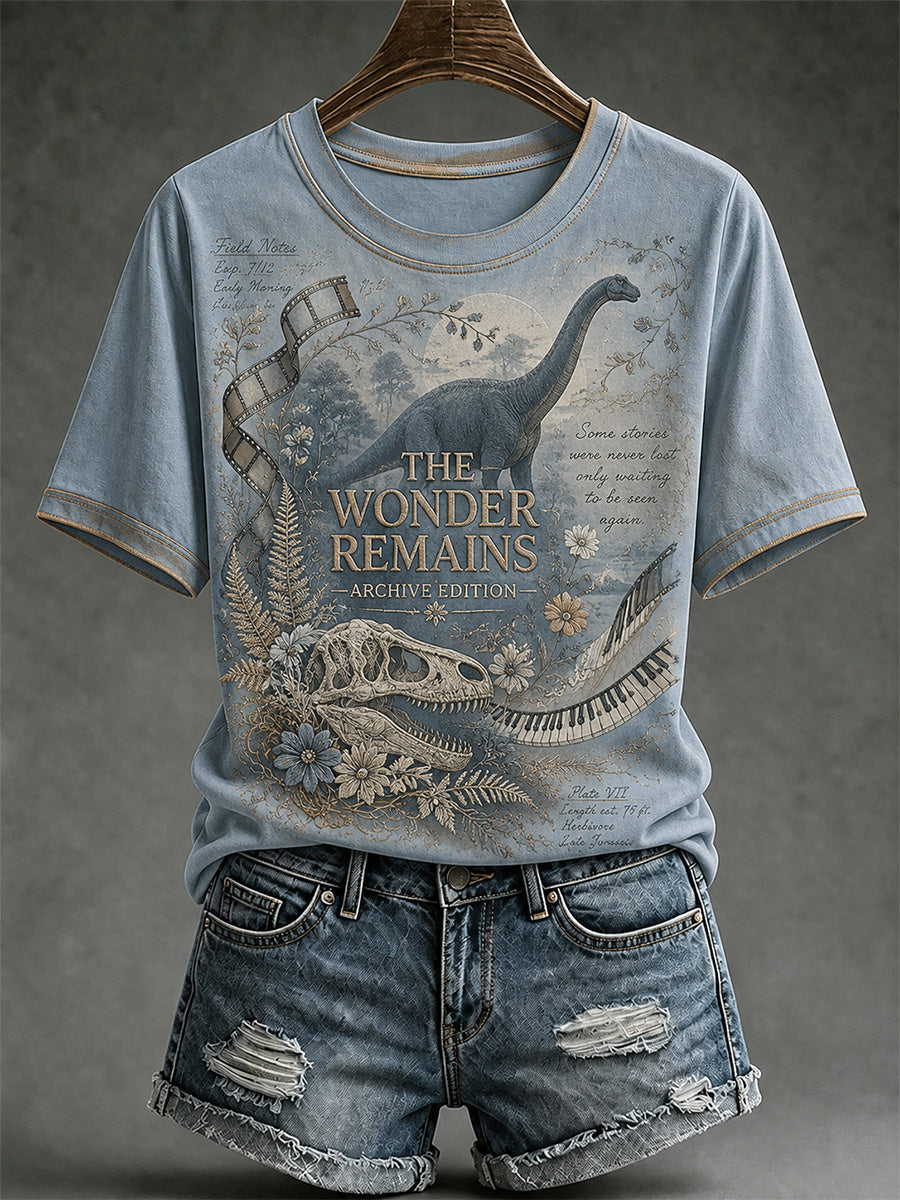 Women's Rip NZ Jurassic Legend Print Casual Tee