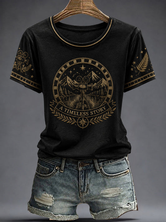 Women's A TIMELESS STORY Printed T-shirt