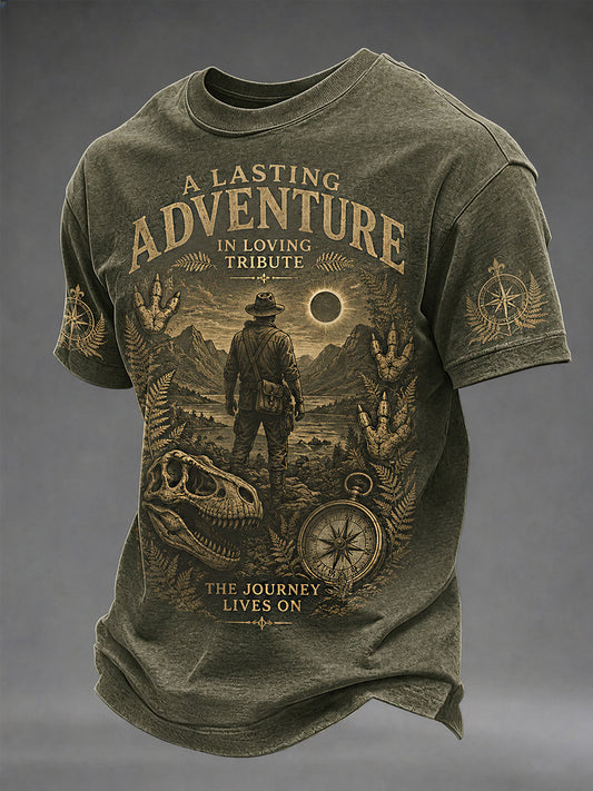 Men's R.I.P Dinosaur Explorer Memorial Tee