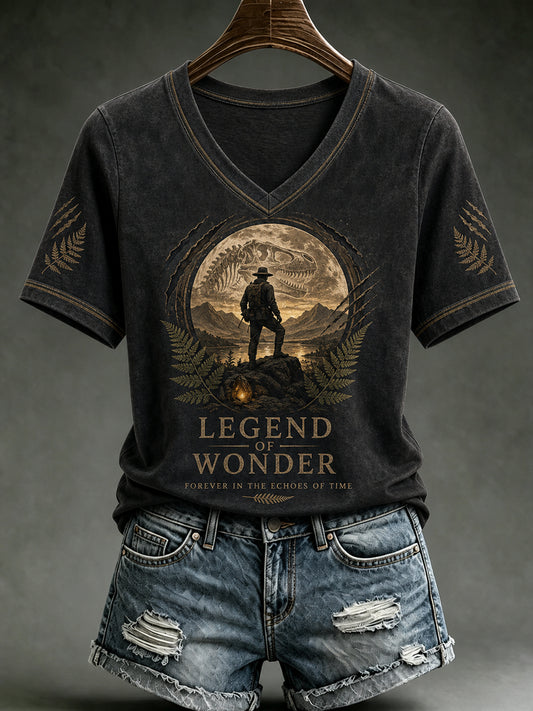 Women's Rip NZ Jurassic Legend Printed  Short Sleeve T-shirt