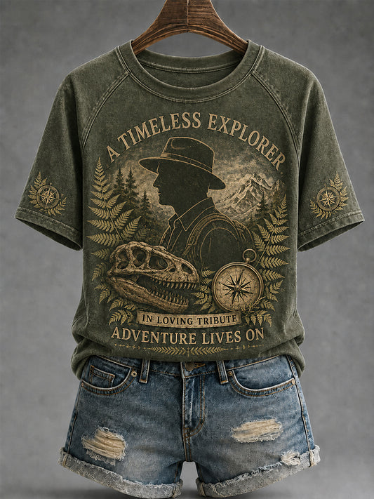 Women's R.I.P Dinosaur Explorer Memorial Tee