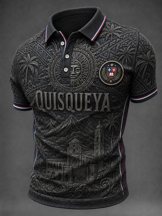 Men's Dominican Quisqueya Printed Shirt