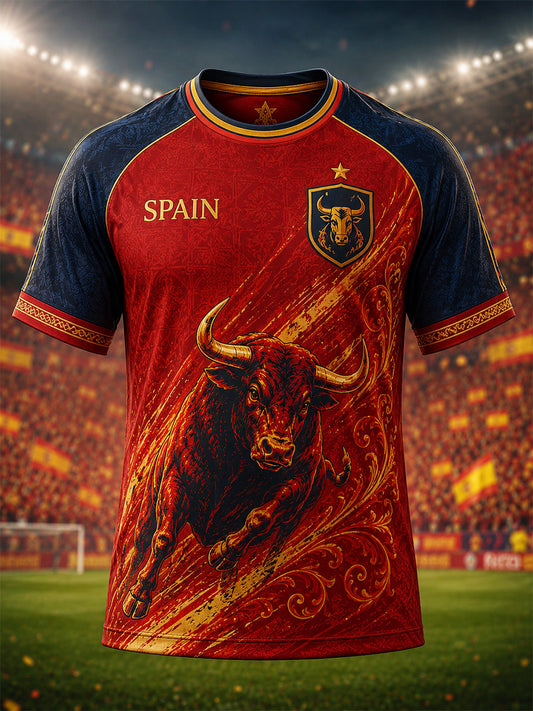 Men's Gift For Football Fans Print Casual Tee