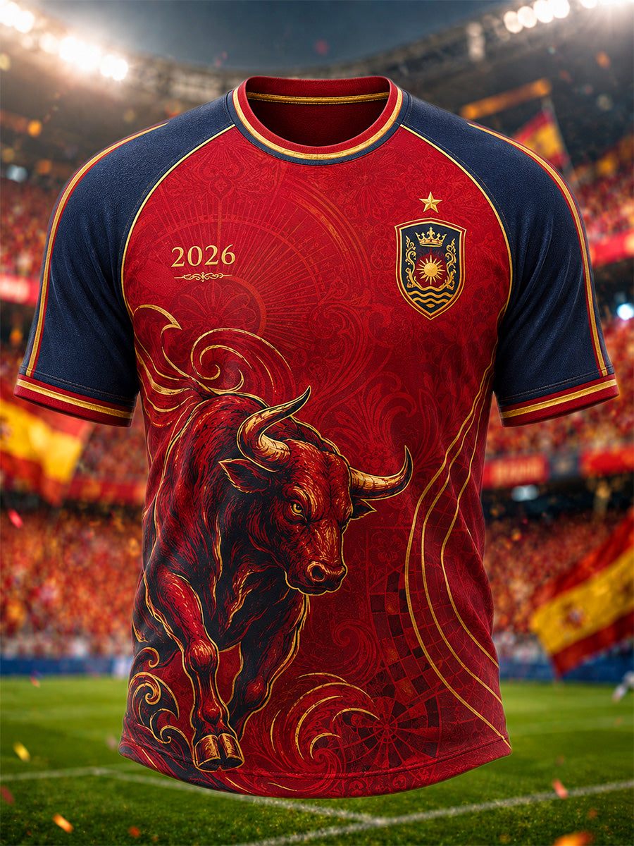 Men's Gift For Football Fans Print Casual Tee