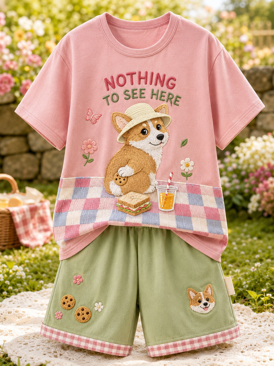 Interesting Animals Short-Sleeve Shirt Set