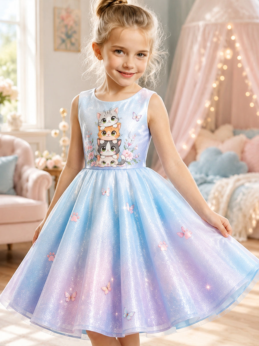 Girls' Animal Print Art Dress