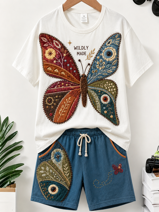 Children's Animals Short-Sleeve Shirt Sett