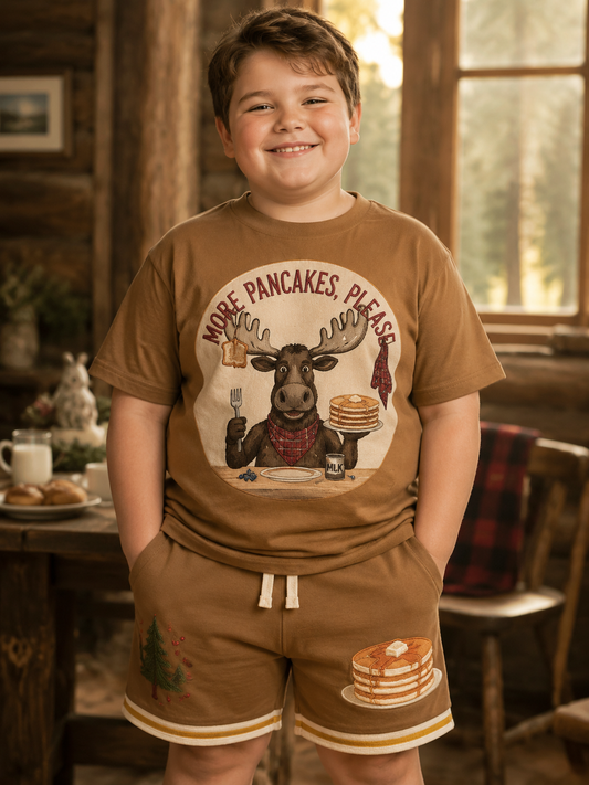 Interesting Animals Short-Sleeve Shirt Set