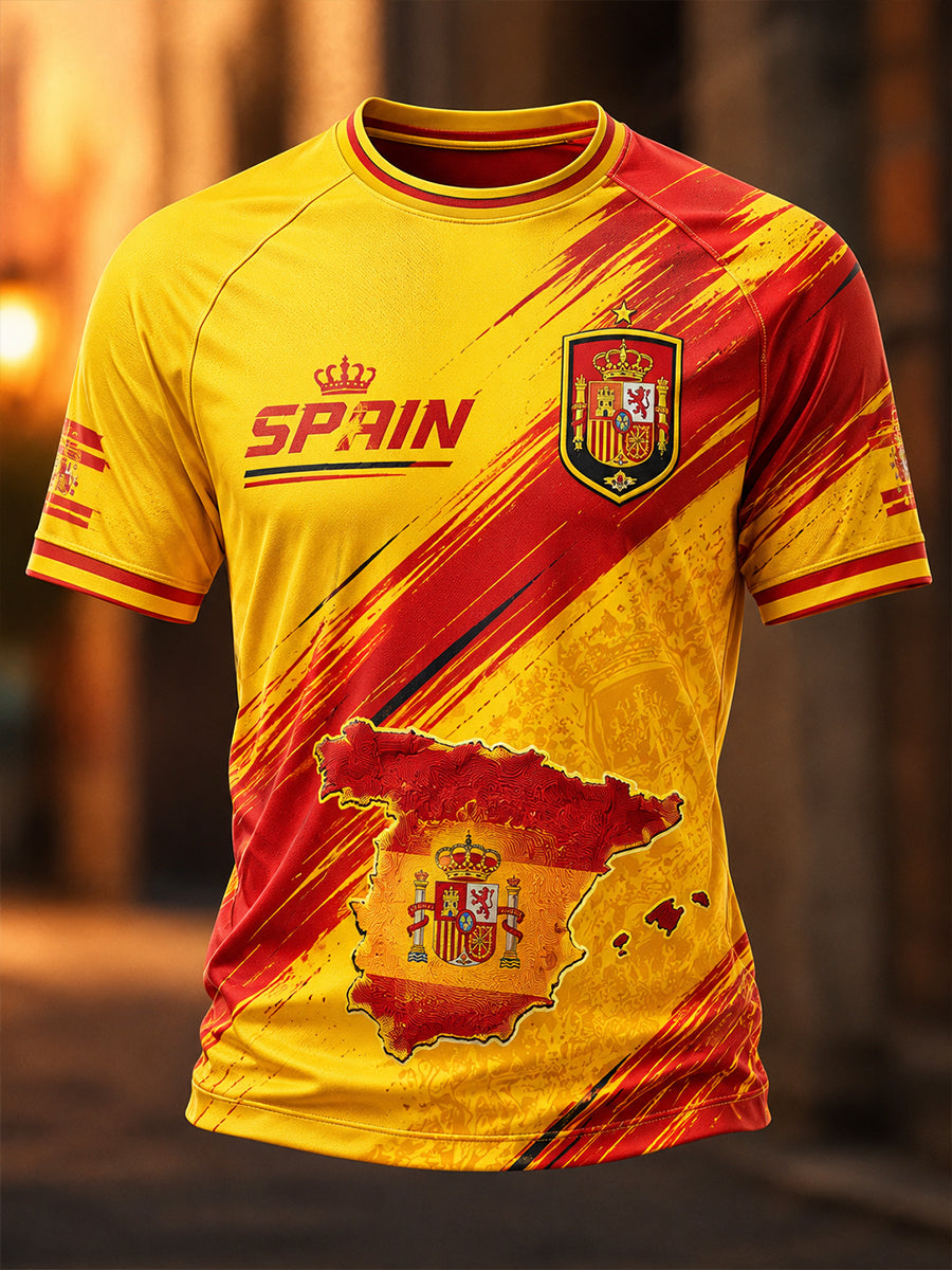 Men's Spain Short Sleeves T-Shirt