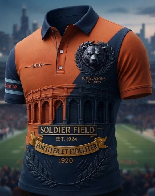 Men's Rugby Printed Polo Shirt