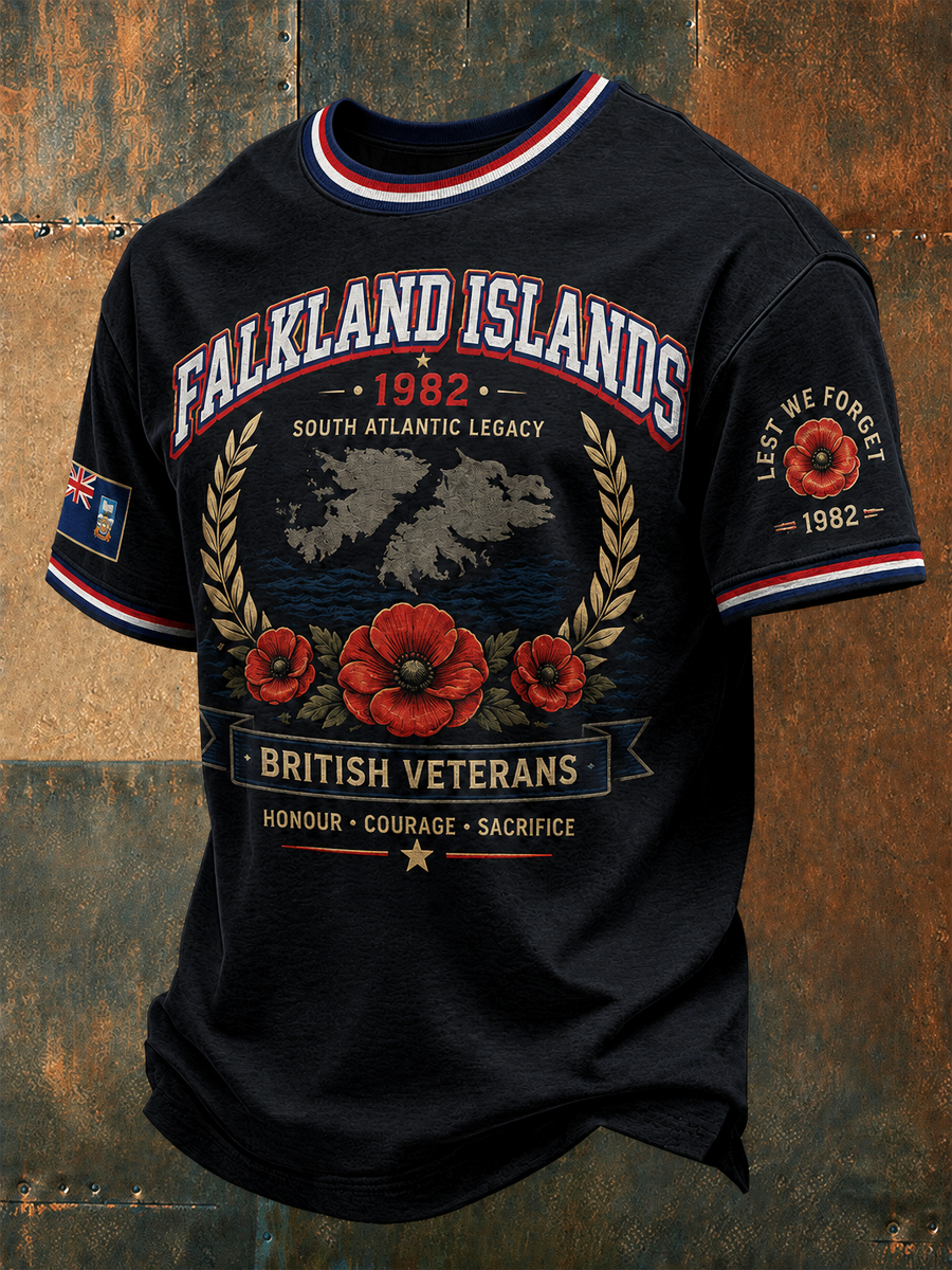 Men's Falklands War Veteran Printed short sleeves t-shirt