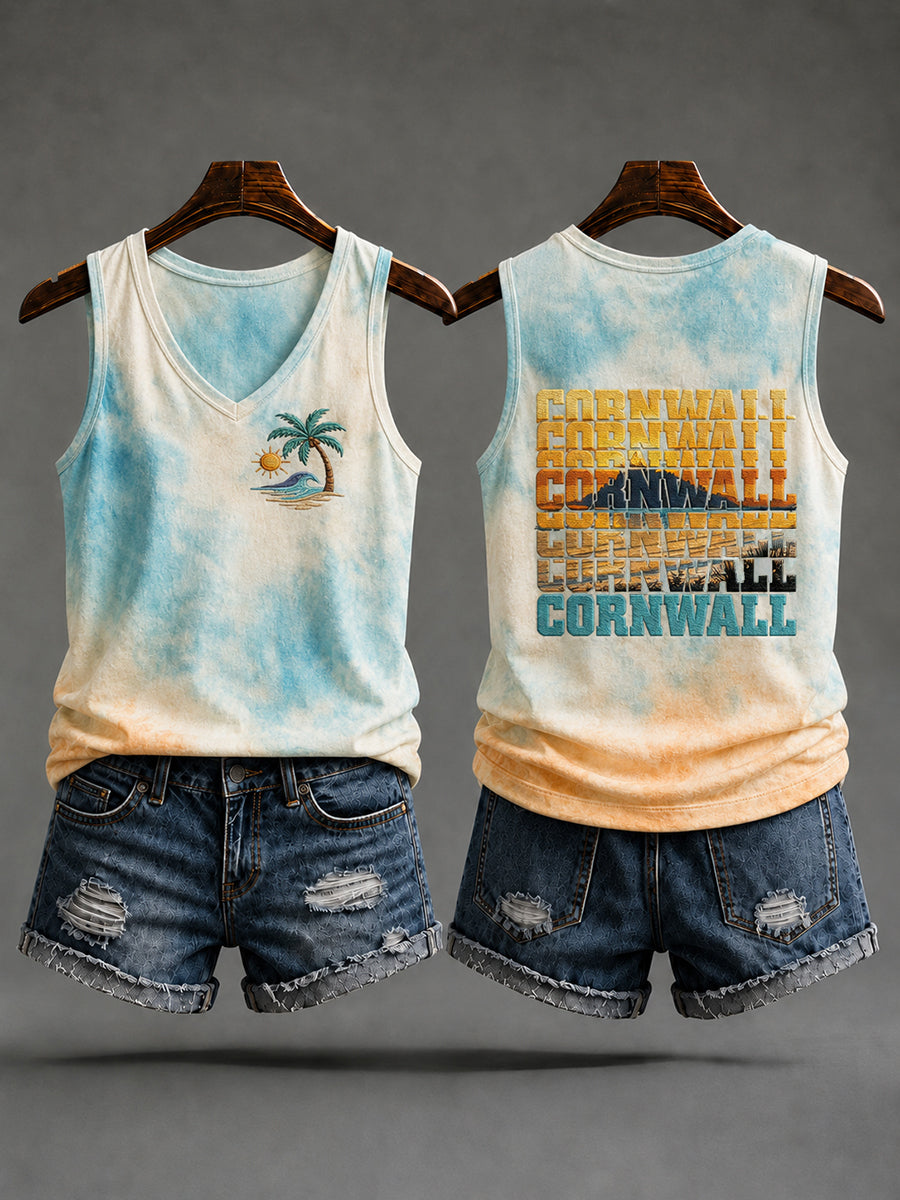Women's Cornwall Print Vest Top
