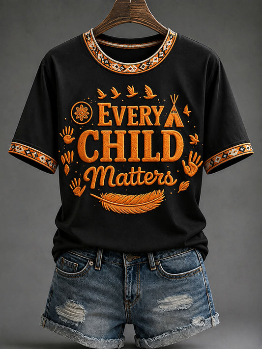 Women's "Every Child Matters" Indigenous Print T-Shirt