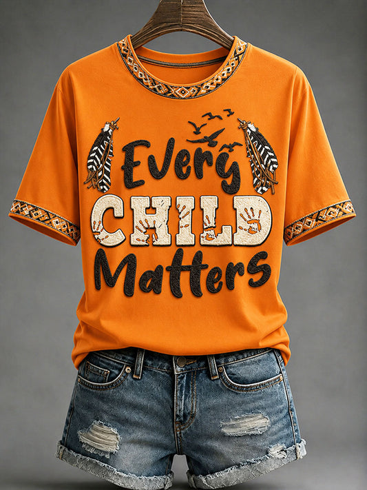Women's "Every Child Matters" Indigenous Print T-Shirt