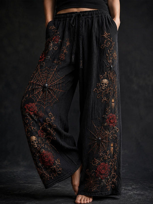 Women's Gothic Style Cotton Linen Pants