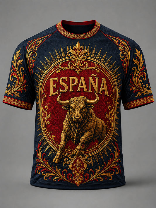 Men's España Print Casual Tee
