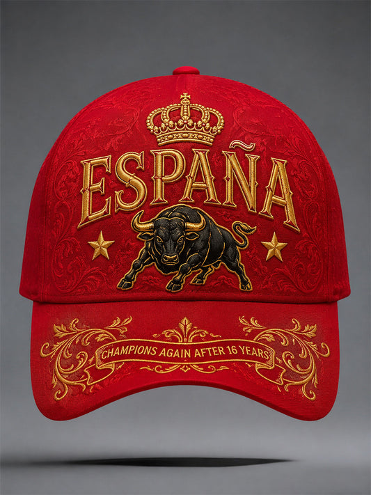 Unisex We Are The Champions 2026 Print Celebrate España Champions Gift For Football Fans Hat