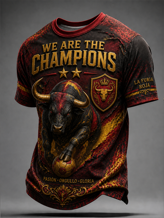 Men's Spain We Are the Champions short sleeves t-shirt