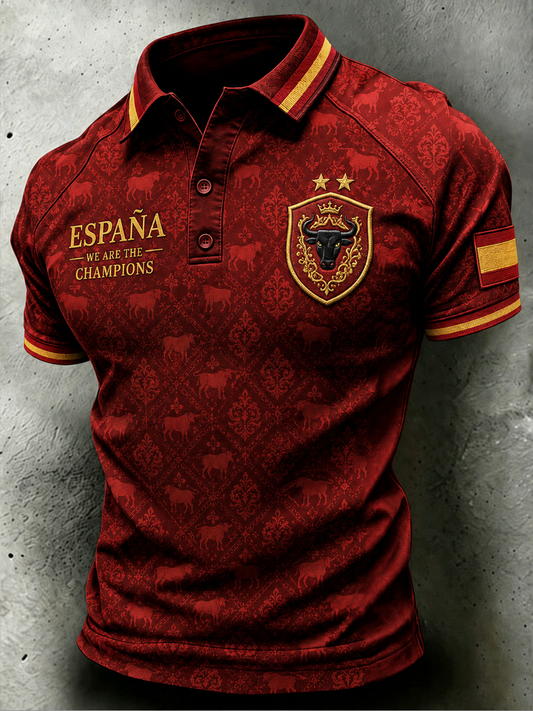 Men's Spain We Are the Champions polo shirt