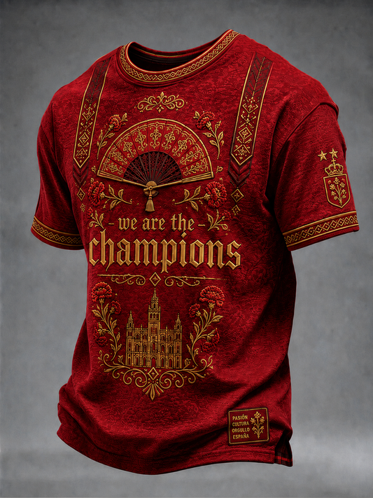 Men's Spain We Are the Champions short sleeves t-shirt