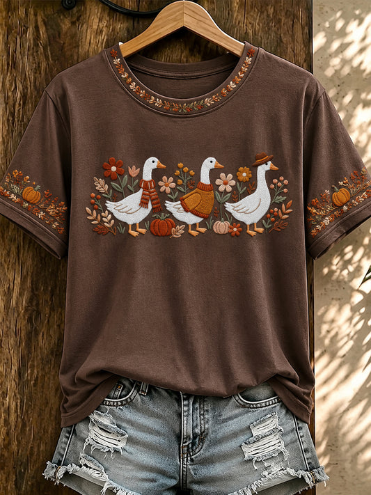 Women's Autumn Printed T-shirt