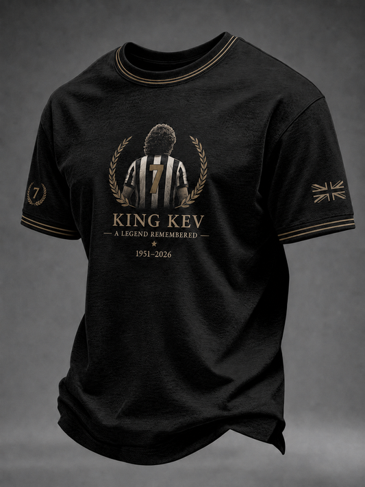 Men's England Football Lover Legend King Kev Rip Printed short sleeves t-shirt