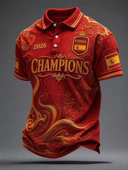 Men's Spain Champions Tops