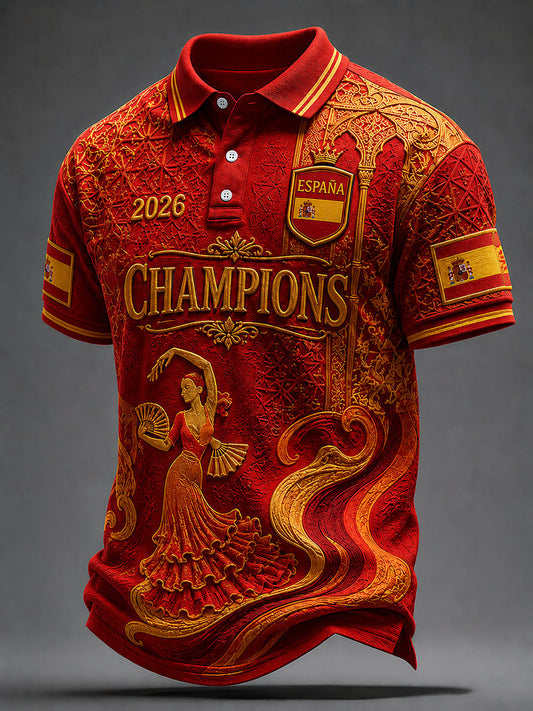 Men's Spain Champions Tops