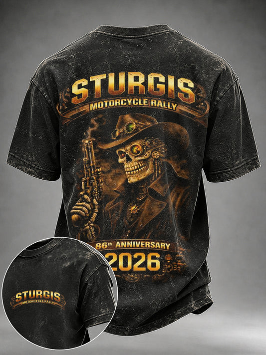 Men's Motorcycle Rally Printed T-shirt