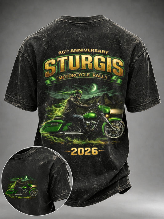 Men's Motorcycle Rally Printed T-shirt