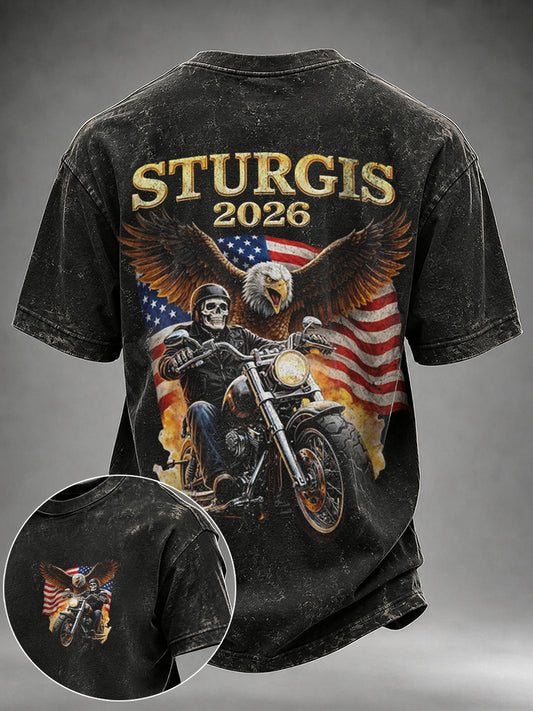 Men's Motorcycle Rally Printed T-shirt