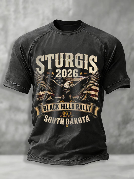 Men's Motorcycle Rally Printed T-shirt