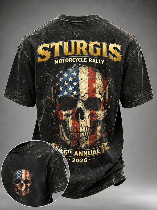Men's Motorcycle Rally Printed T-shirt