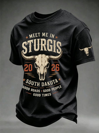 Men's Motorcycle Rally Printed T-shirt
