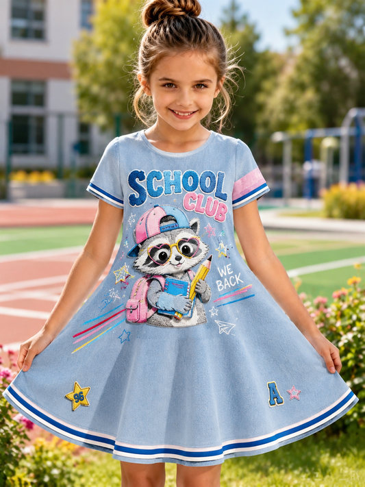 Back-To-School Season Art Print Casual Dress