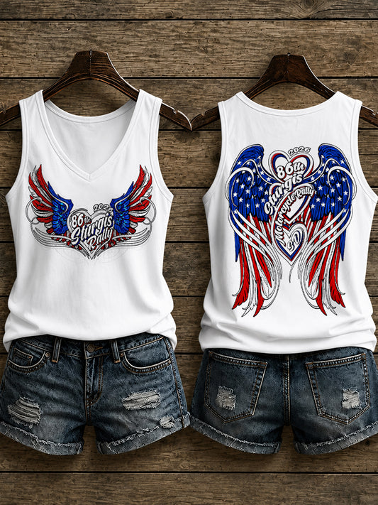 Women's Motorcycle Rally Printed Tank Top