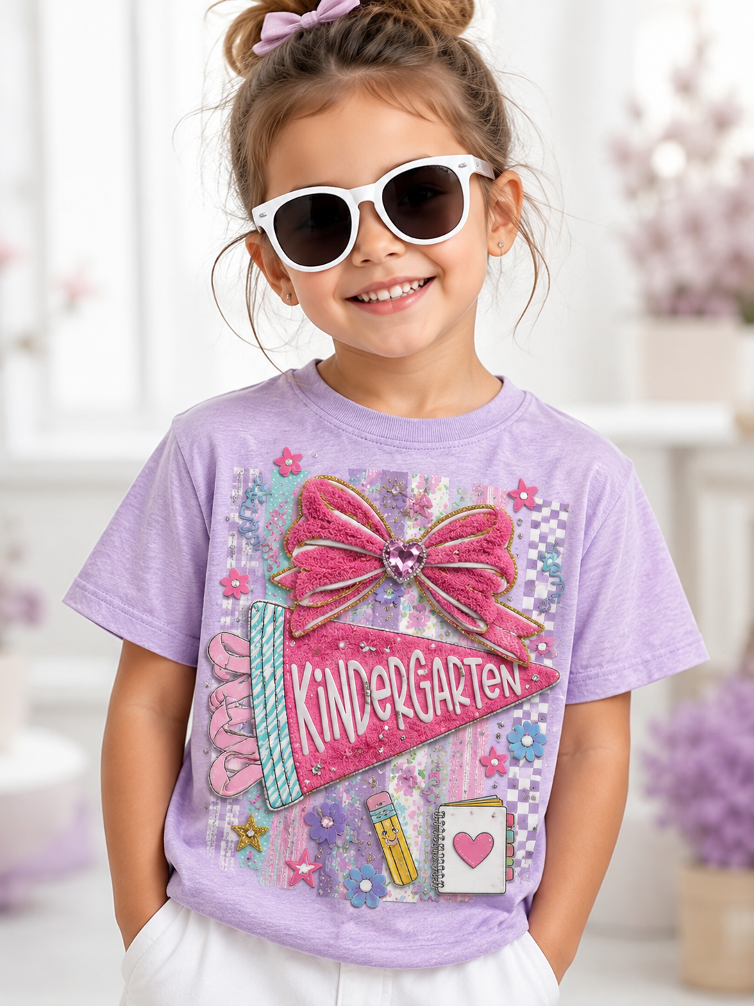 Back-To-School Season Print Short Sleeve T-Shirt