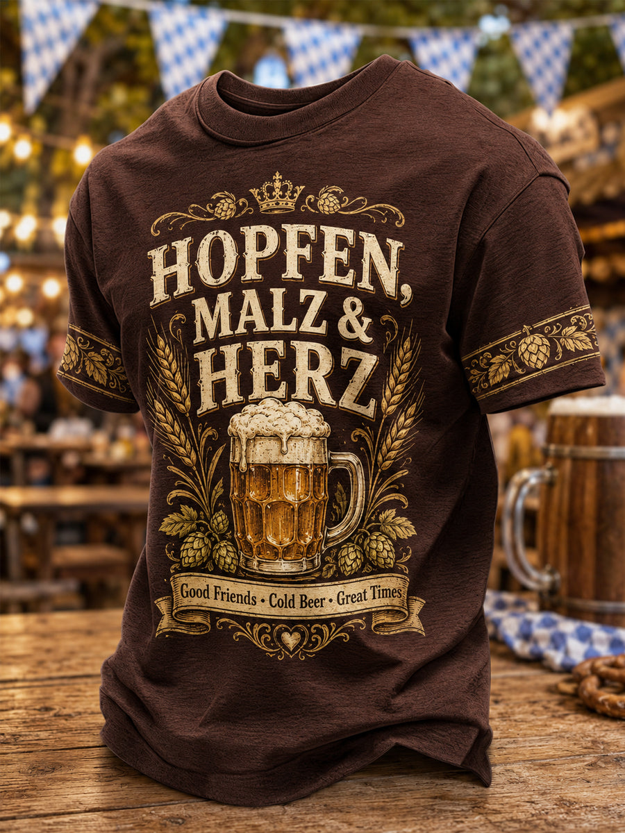 Men's Oktoberfest Prost! Print Casual Tee