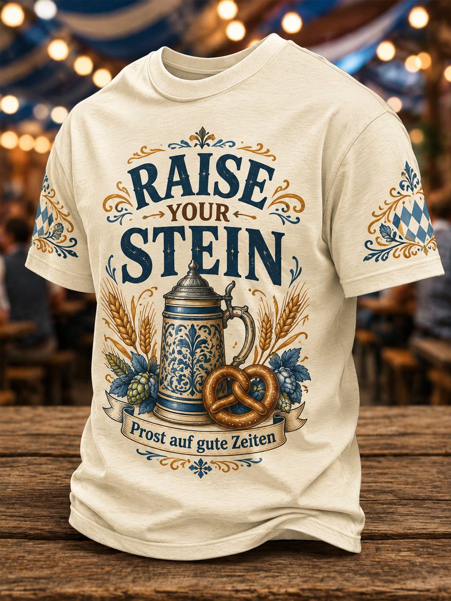 Men's Oktoberfest Prost! Print Casual Tee