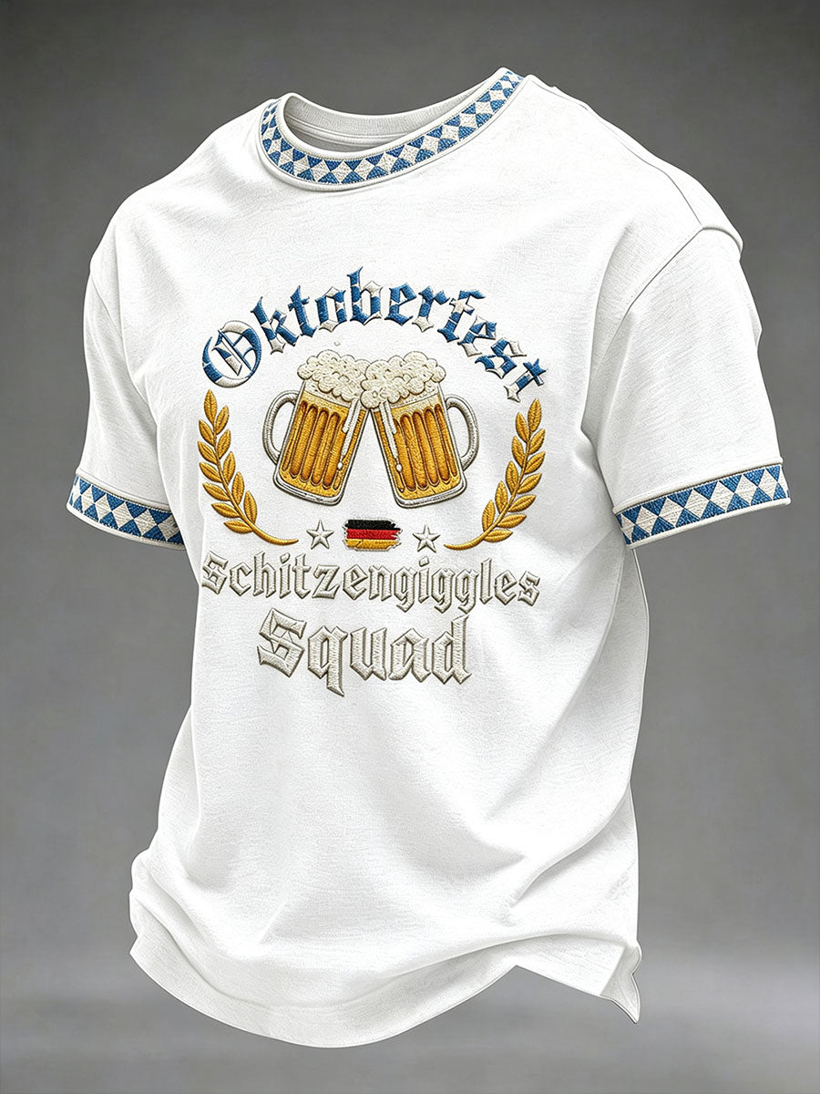 Men's Oktoberfest Printed Casual T-Shirt