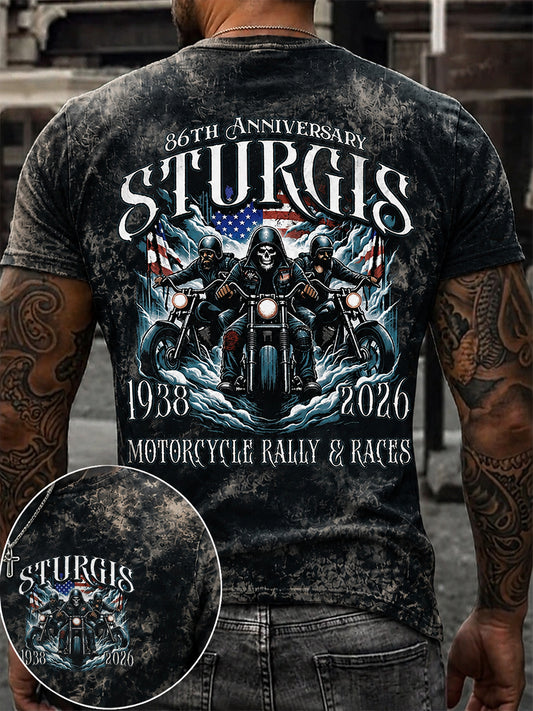Men's Motorcycle Rally Printed T-shirt