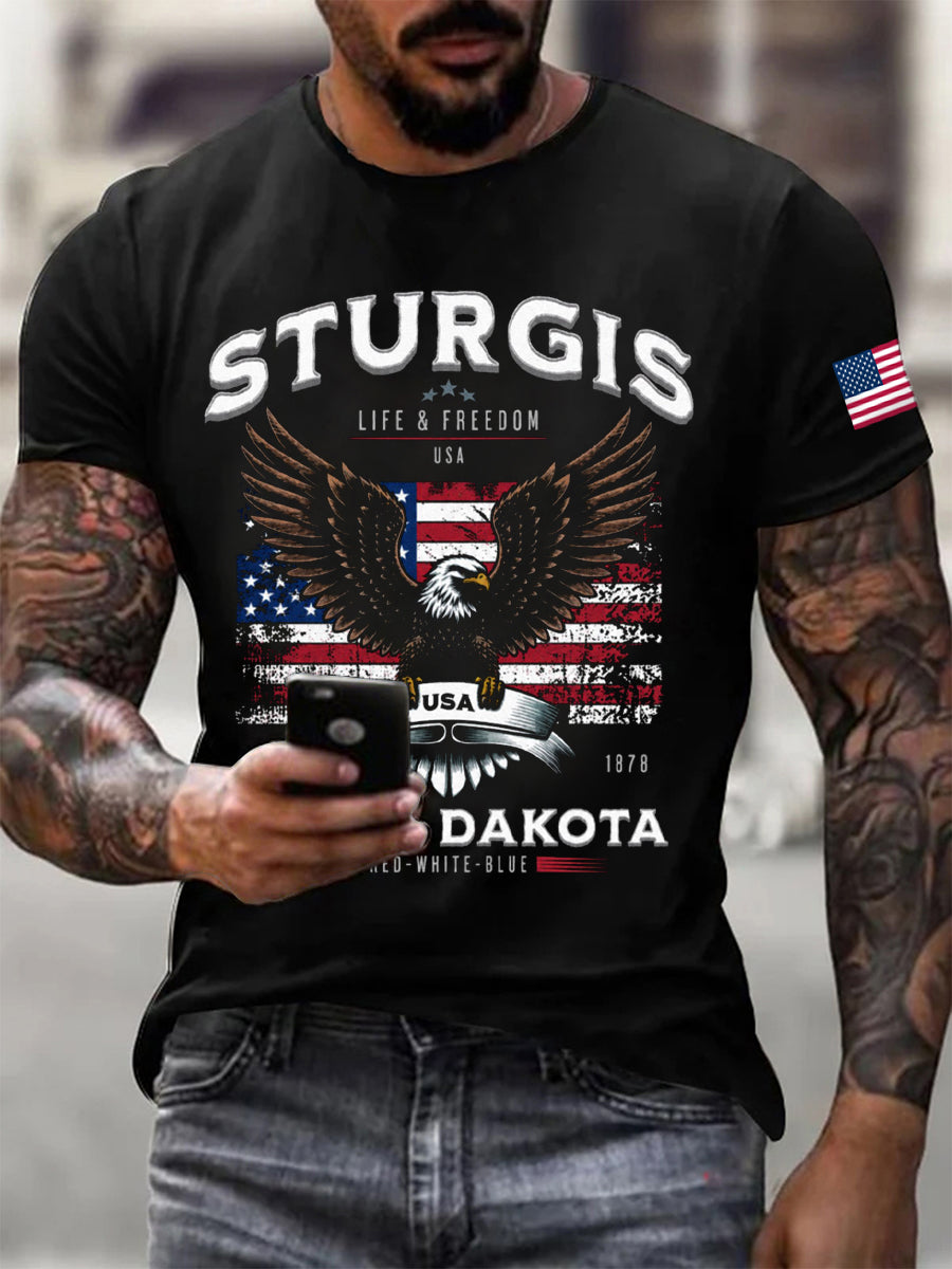 Men's Motorcycle Rally Printed T-shirt