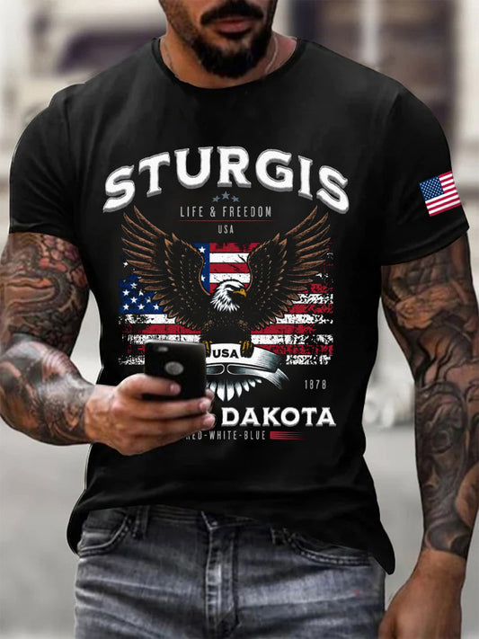 Men's Motorcycle Rally Printed T-shirt