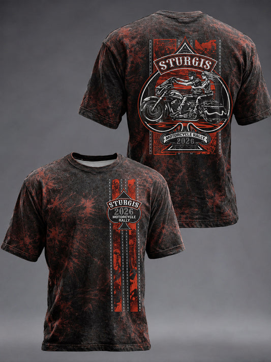 Men's Motorcycle Rally Printed T-shirt