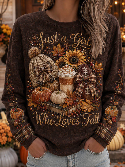 Women's Autumn Style Round-Neck Long-Sleeve T-Shirt