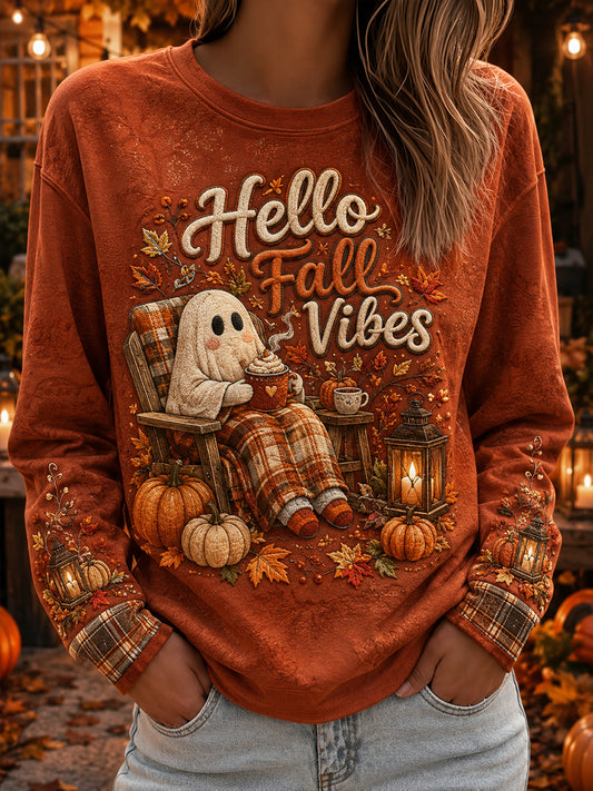 Women's Autumn Style Round-Neck Long-Sleeve T-Shirt