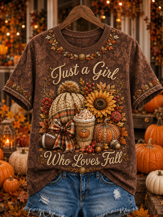 Women's Autumn Style Short-Sleeved T-Shirt