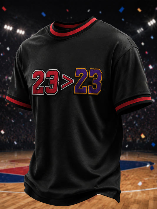 Men's America Basketball Printed T-shirt
