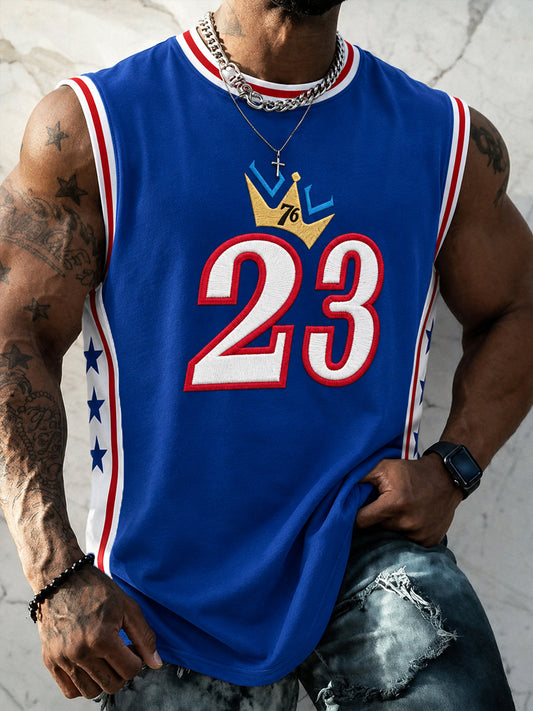 Men's Gift For Basketball Fans No.23 Print Casual Tank Top